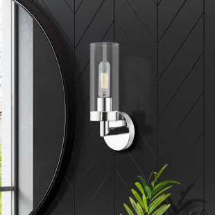 Bathroom Sconce Chrome Bathroom Vanity Lighting You'll Love | Wayfair